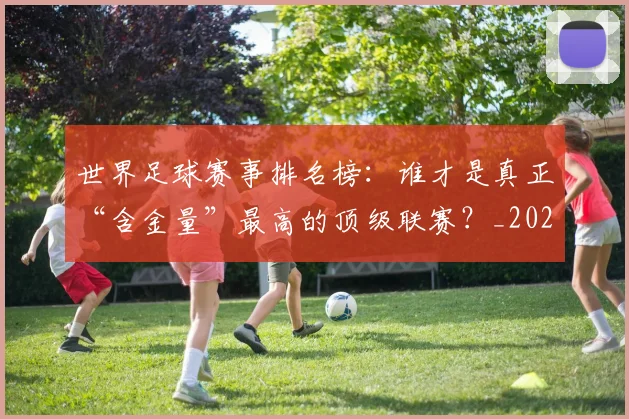 世界足球赛事排名榜：谁才是真正“含金量”最高的顶级联赛？_20260610190206